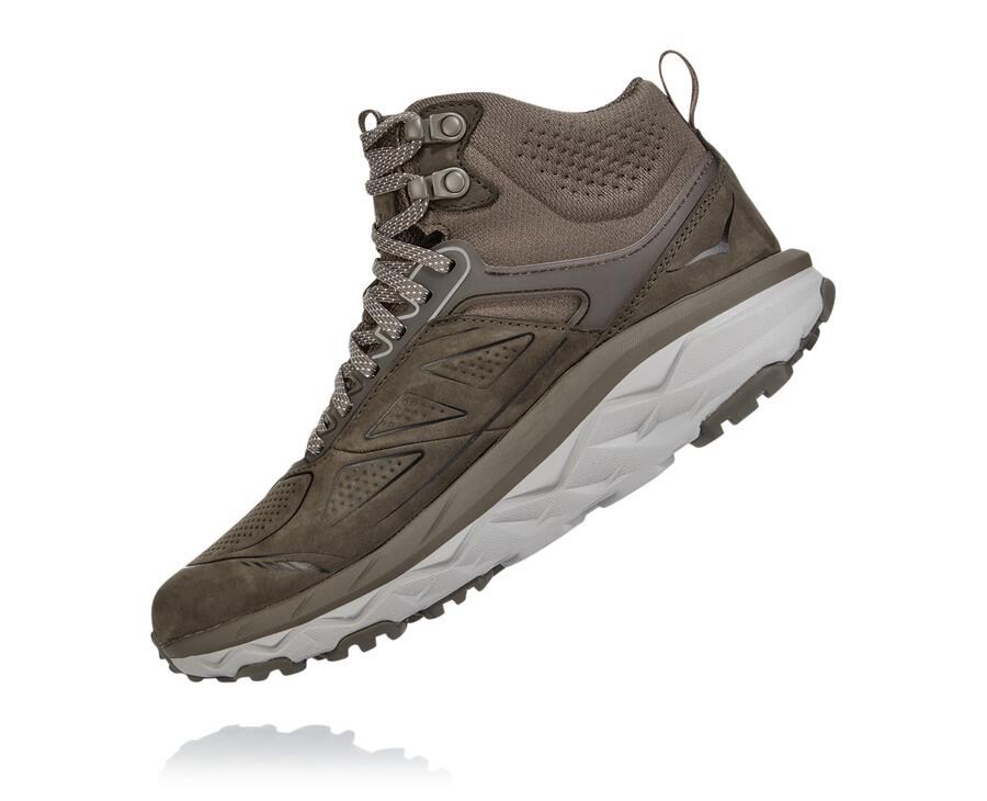 Hoka One One Womens Hiking Boots - Challenger Mid GORE-TEX - Brown - FYLO15723